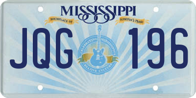 MS license plate JQG196