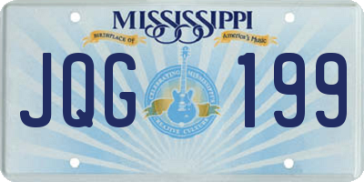MS license plate JQG199