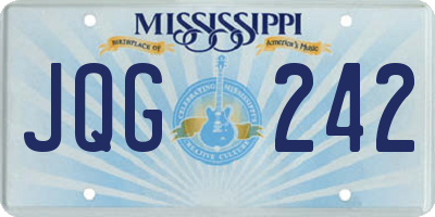 MS license plate JQG242