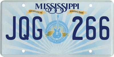 MS license plate JQG266