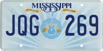 MS license plate JQG269