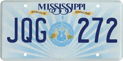 MS license plate JQG272