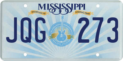 MS license plate JQG273