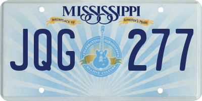MS license plate JQG277