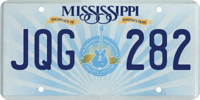 MS license plate JQG282