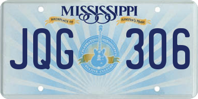 MS license plate JQG306