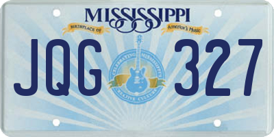 MS license plate JQG327