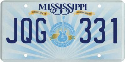MS license plate JQG331