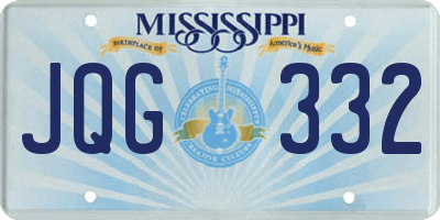 MS license plate JQG332