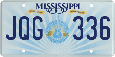 MS license plate JQG336