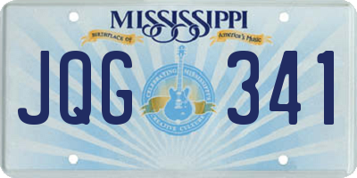 MS license plate JQG341