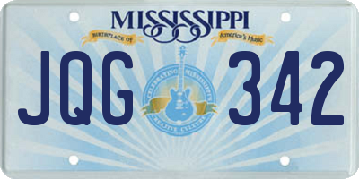 MS license plate JQG342