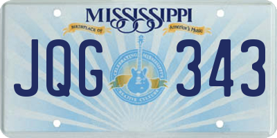 MS license plate JQG343