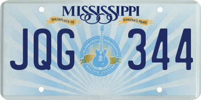 MS license plate JQG344