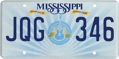 MS license plate JQG346
