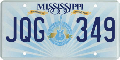MS license plate JQG349