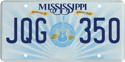 MS license plate JQG350