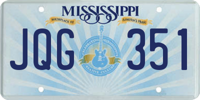 MS license plate JQG351