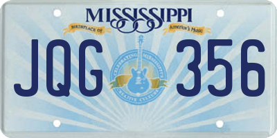 MS license plate JQG356