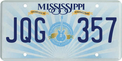 MS license plate JQG357