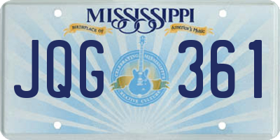 MS license plate JQG361