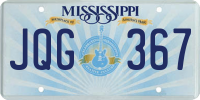 MS license plate JQG367
