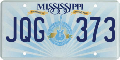 MS license plate JQG373