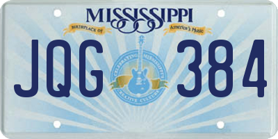 MS license plate JQG384