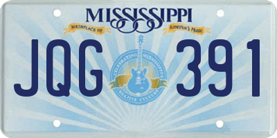 MS license plate JQG391