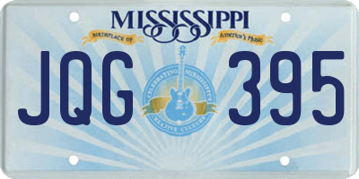 MS license plate JQG395