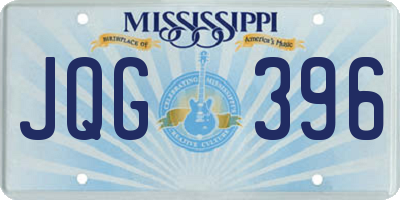 MS license plate JQG396