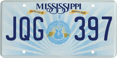 MS license plate JQG397