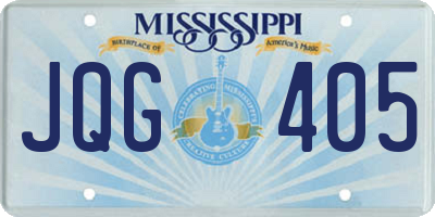 MS license plate JQG405