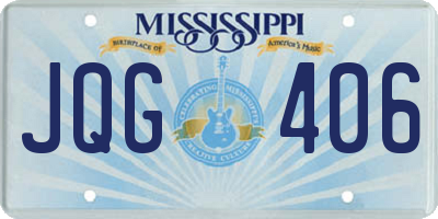 MS license plate JQG406