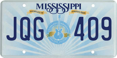 MS license plate JQG409