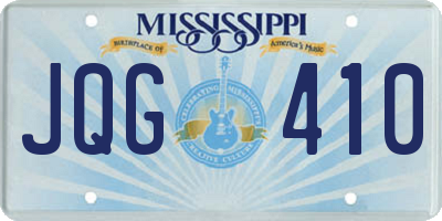 MS license plate JQG410
