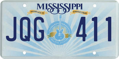 MS license plate JQG411