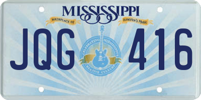 MS license plate JQG416