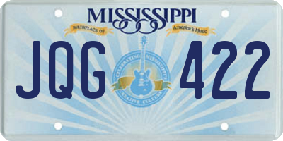 MS license plate JQG422