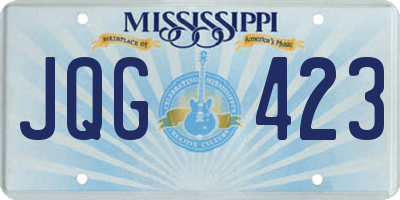 MS license plate JQG423