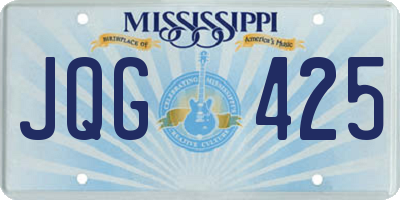 MS license plate JQG425