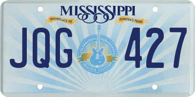 MS license plate JQG427