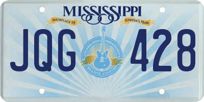 MS license plate JQG428
