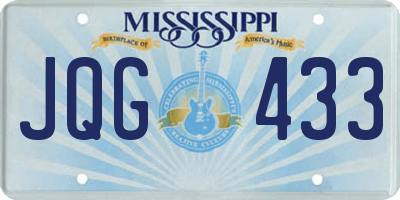 MS license plate JQG433