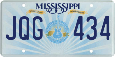 MS license plate JQG434