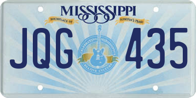 MS license plate JQG435