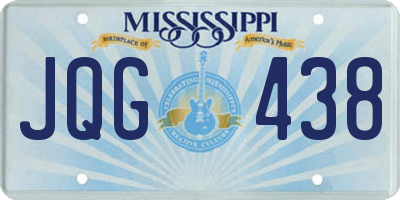 MS license plate JQG438
