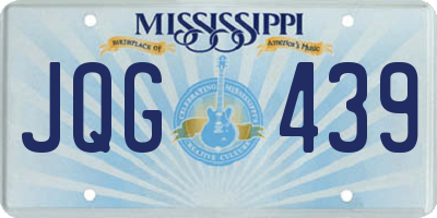MS license plate JQG439