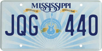 MS license plate JQG440