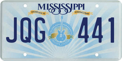 MS license plate JQG441